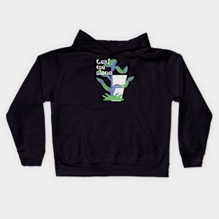 Leaf me alone Kids Hoodie